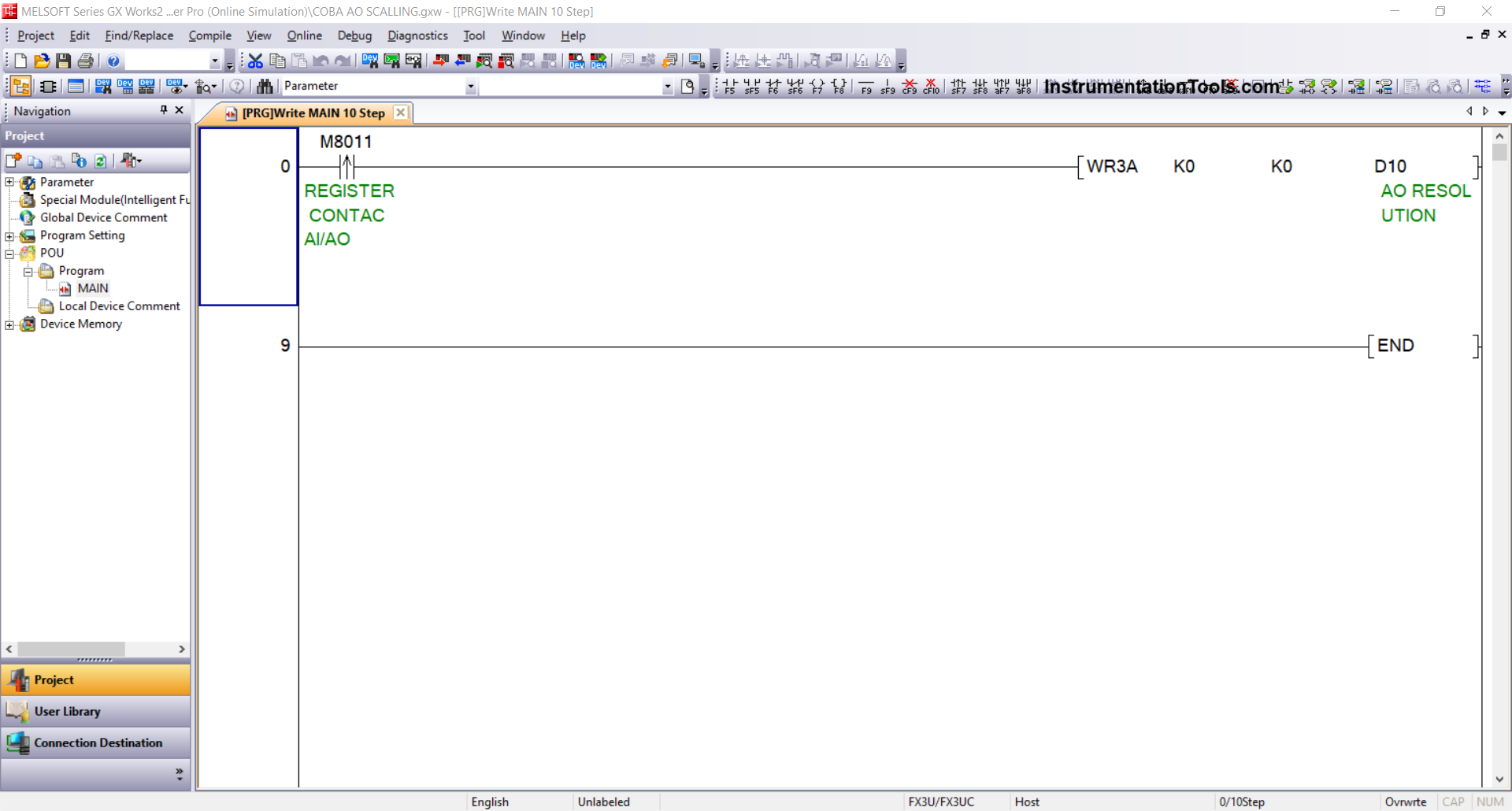 Control Analog Output in FX3U PLC Using EasyBuilder Pro
