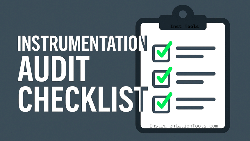 Instrumentation Engineering Audit Checklist