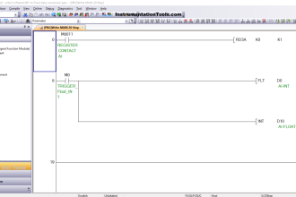 Mitsubishi PLC – Convert Integer to Float in Ladder Logic