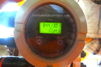 Coriolis mass flow meter reading density with diesel in flow tube