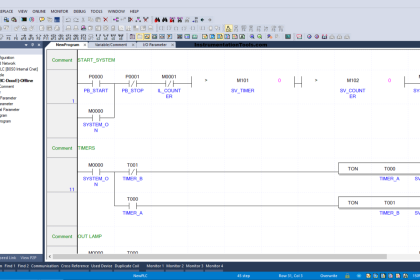 Create a Light Flashing Program with XG-5000 Timer