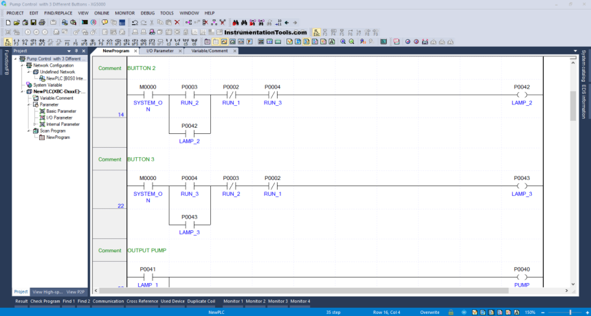 Interlock-Based PLC Logic to Control a Single Pump