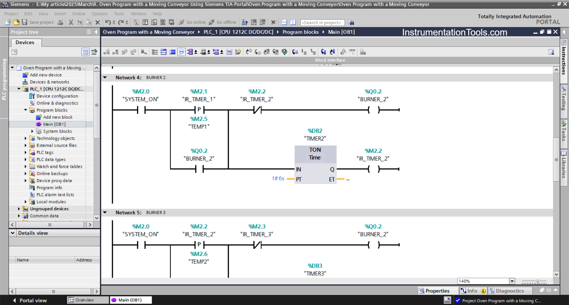 PLC Automation for Conveyor-Based Industrial Oven