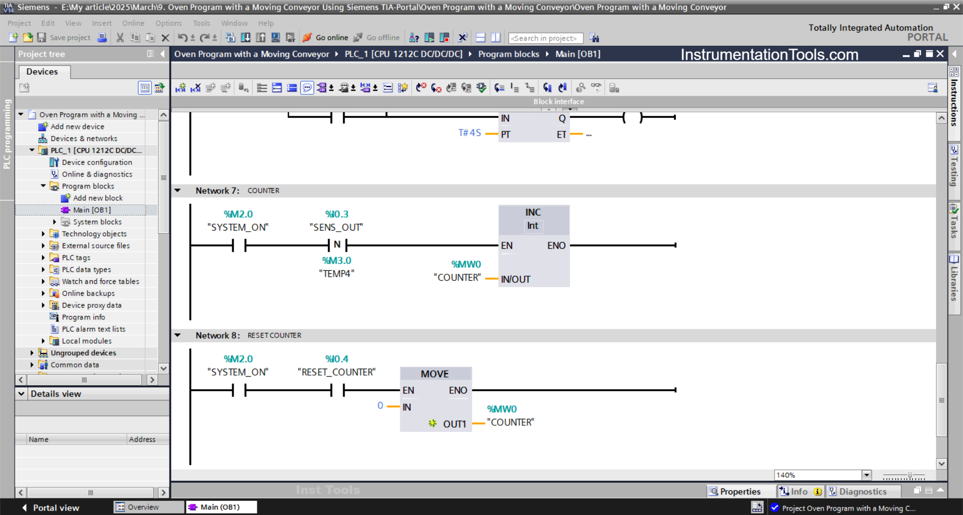 Siemens PLC Conveyor Logic for Food Processing