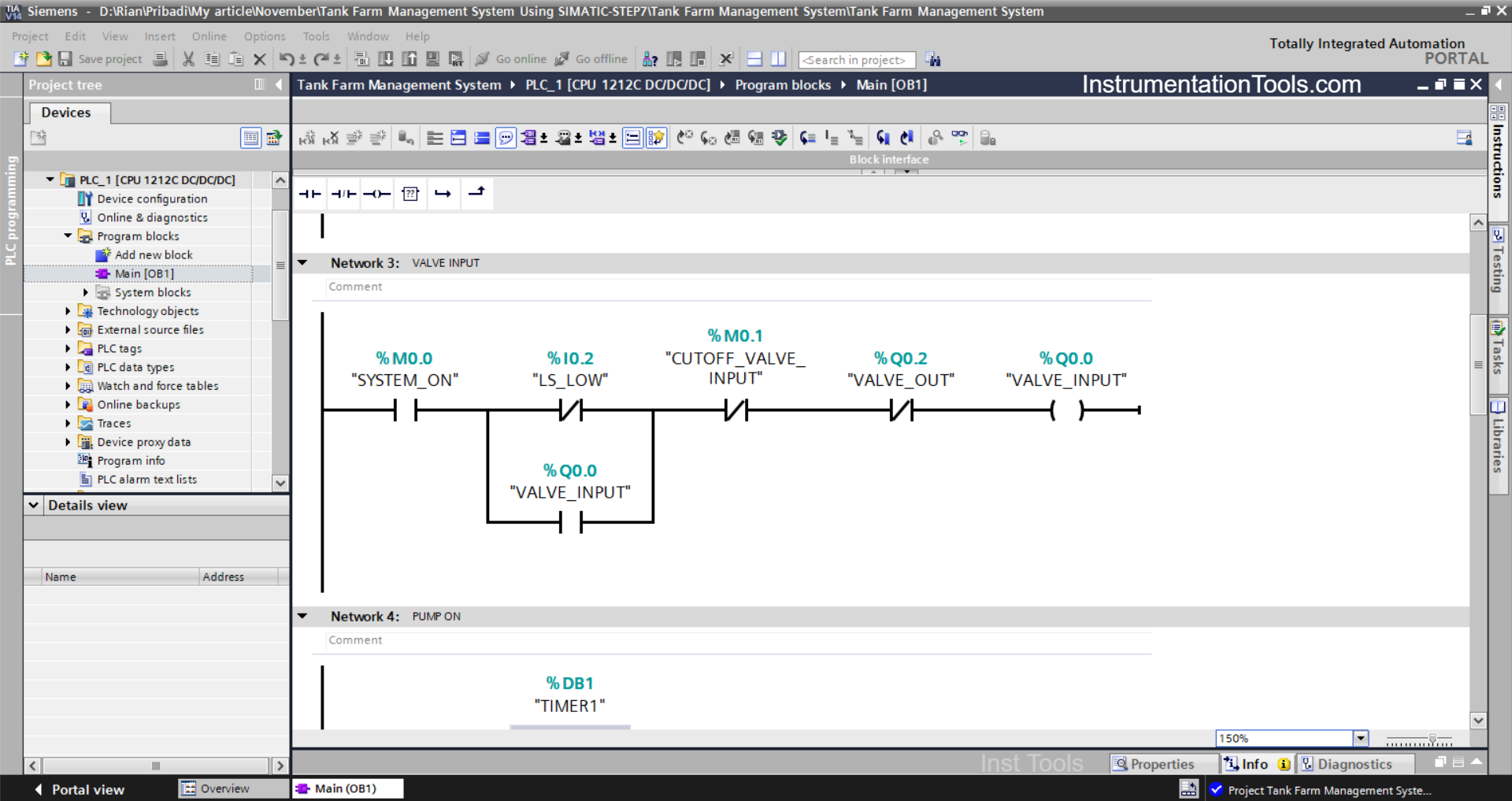 Automatic Tank Filling System with STEP 7 PLC