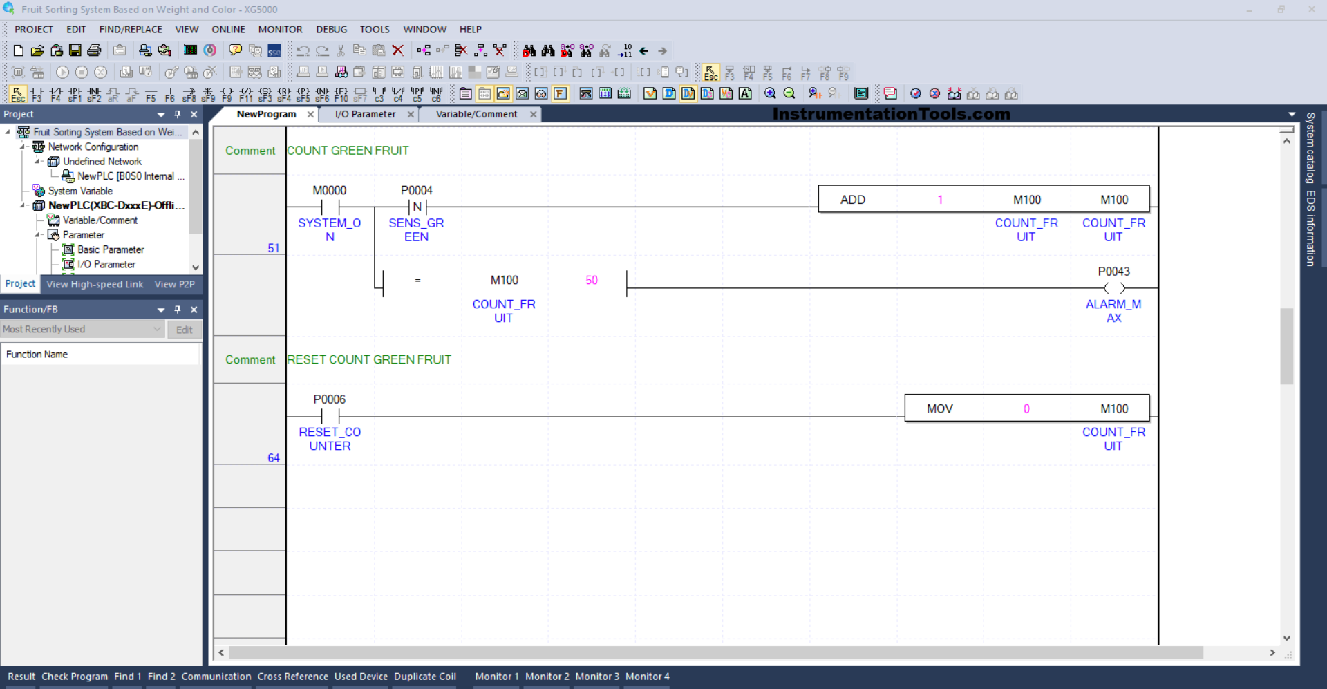 Automation Example for Fruit Grading Process