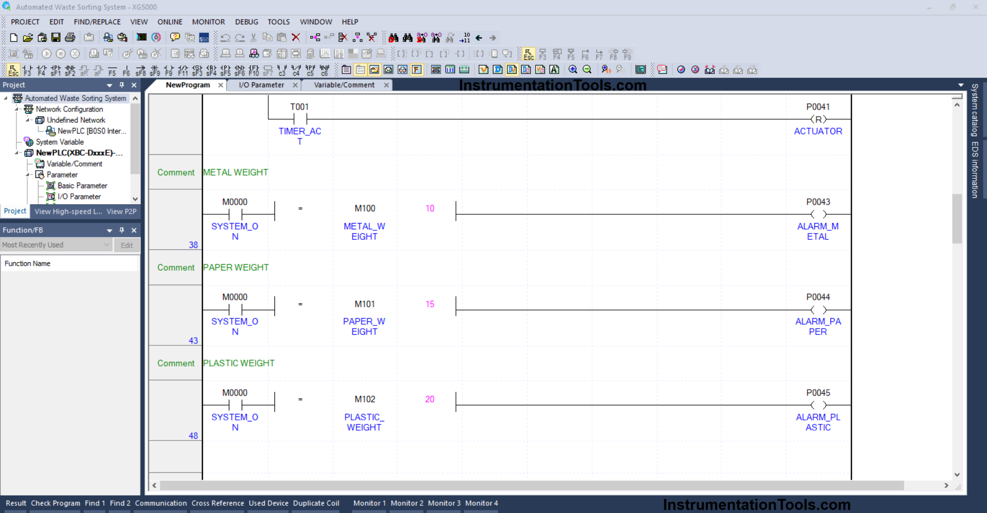 Design a PLC Waste Segregation System