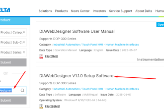 Download and Install DIA Web Designer Delta HMI Software