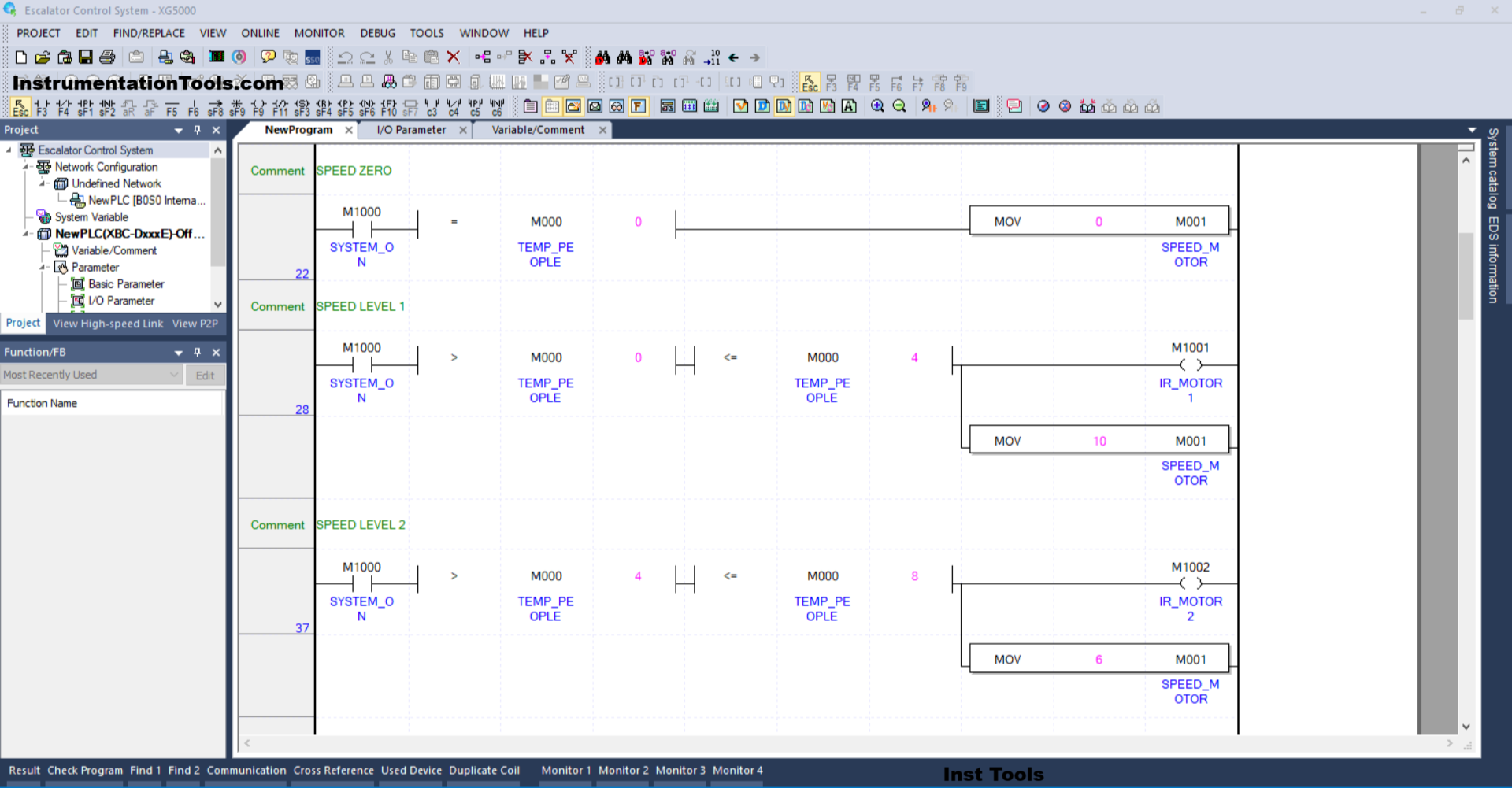 Emergency Stop and Speed Control for Escalator