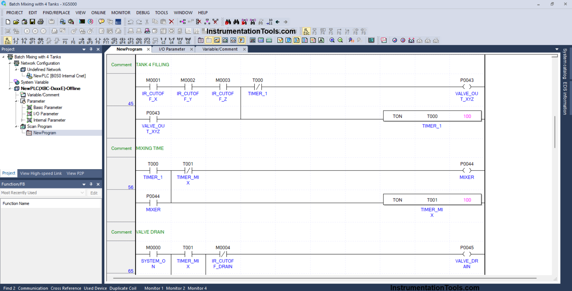 Mixing of Liquid Raw Materials