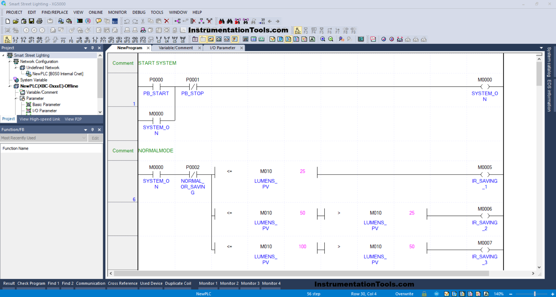 PLC-Based Smart Lighting Control System