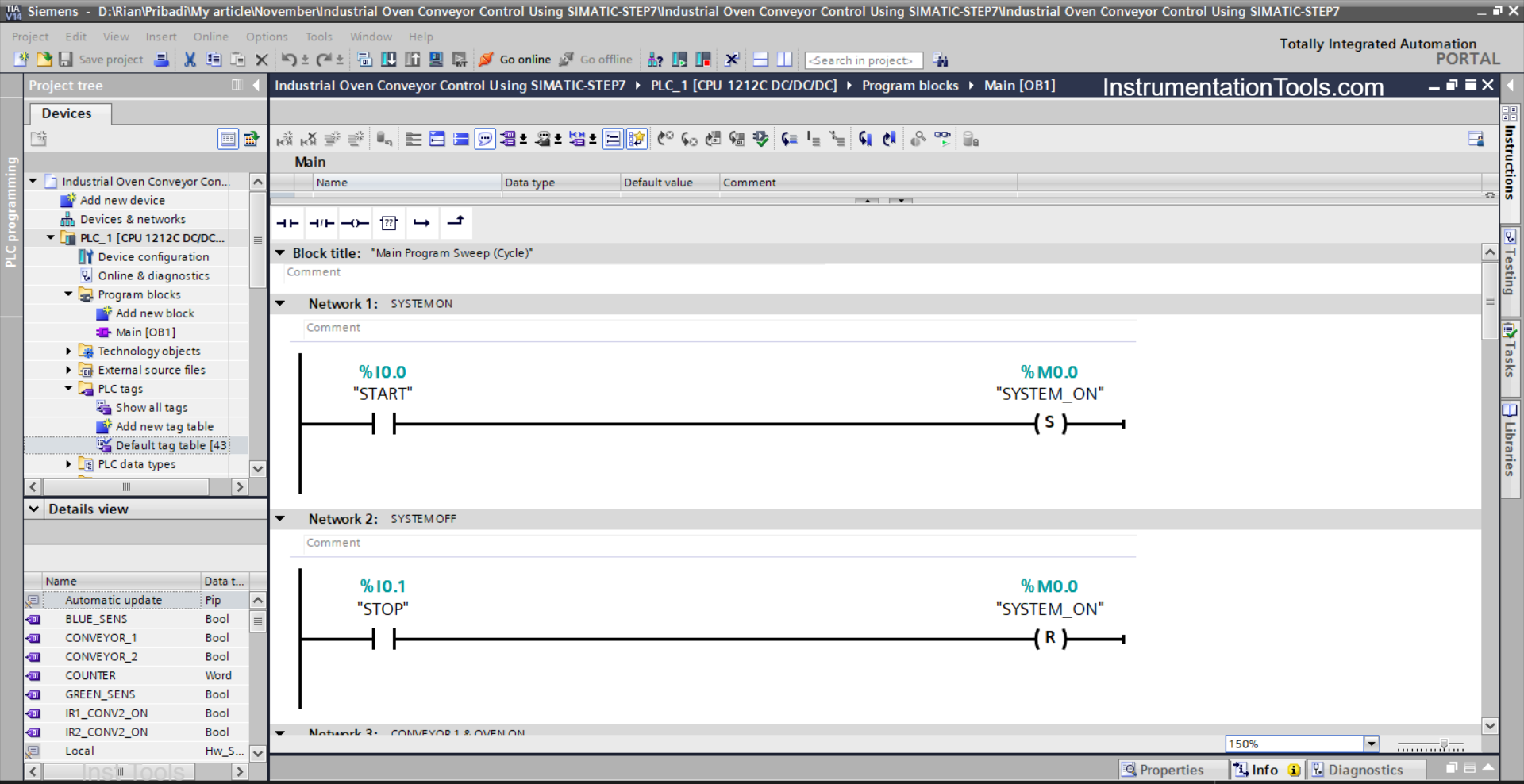 PLC-Controlled Conveyor and Heating System
