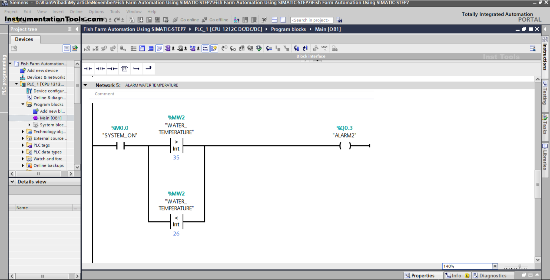 Smart Aquaculture System Using STEP7 PLC