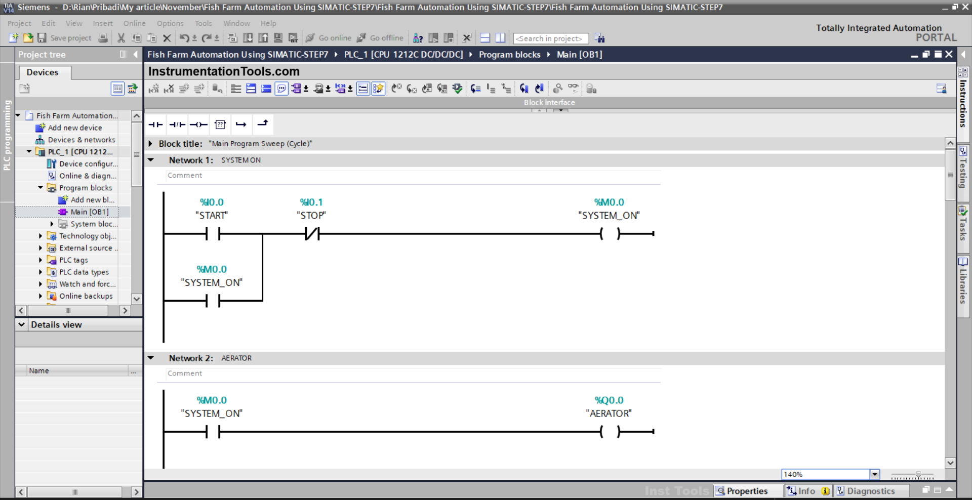 pH and Temperature Control in Aquaculture via PLC