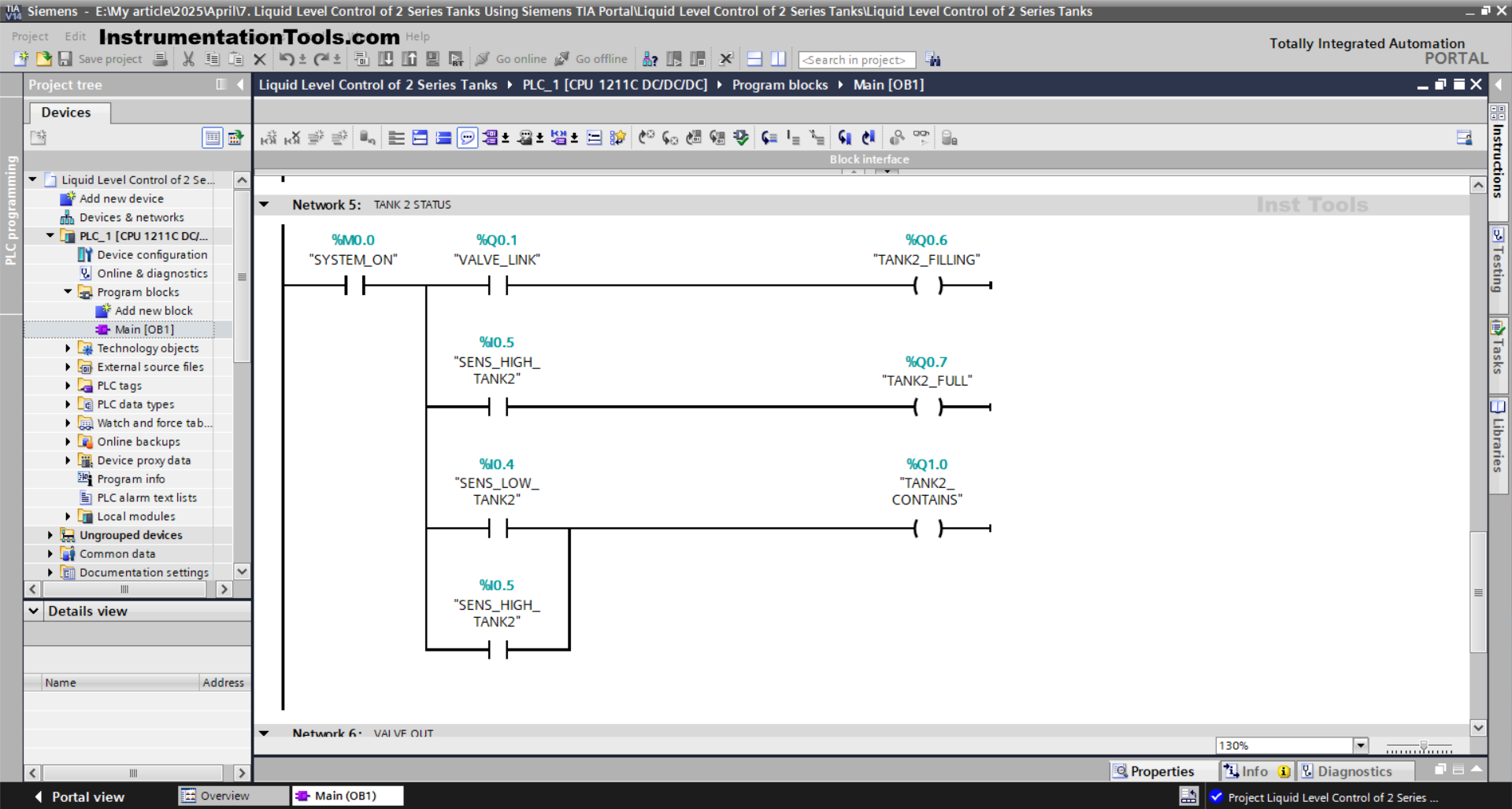 Tank Filling and Transfer Control Using Siemens PLC