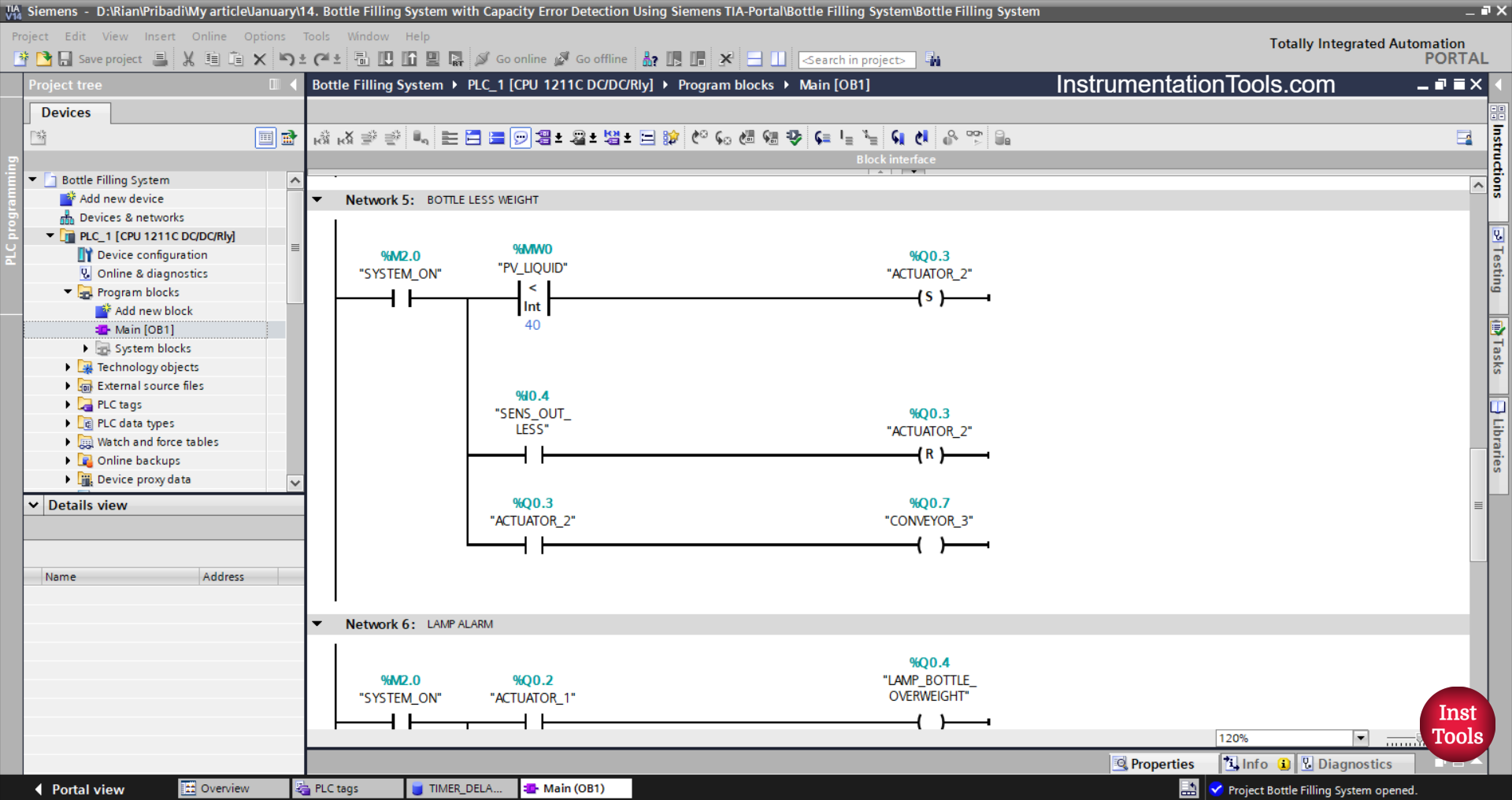 Filling Station PLC Program