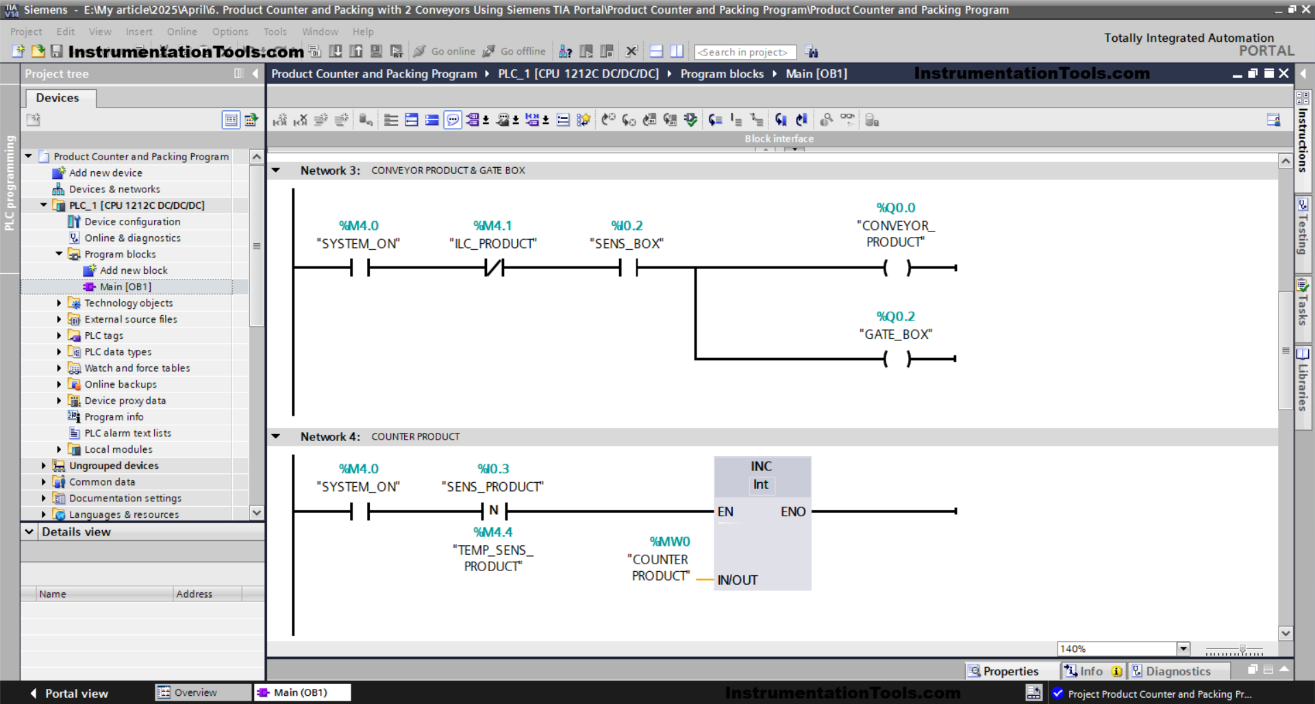Product Counting and Box Filling Project