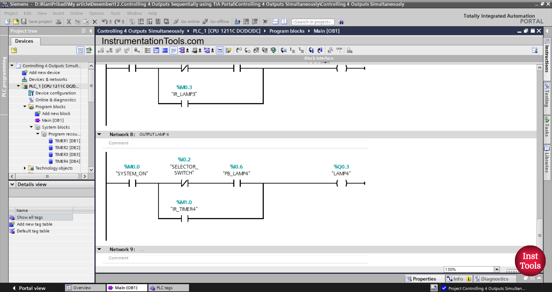 Manual Automatic Lamp Program