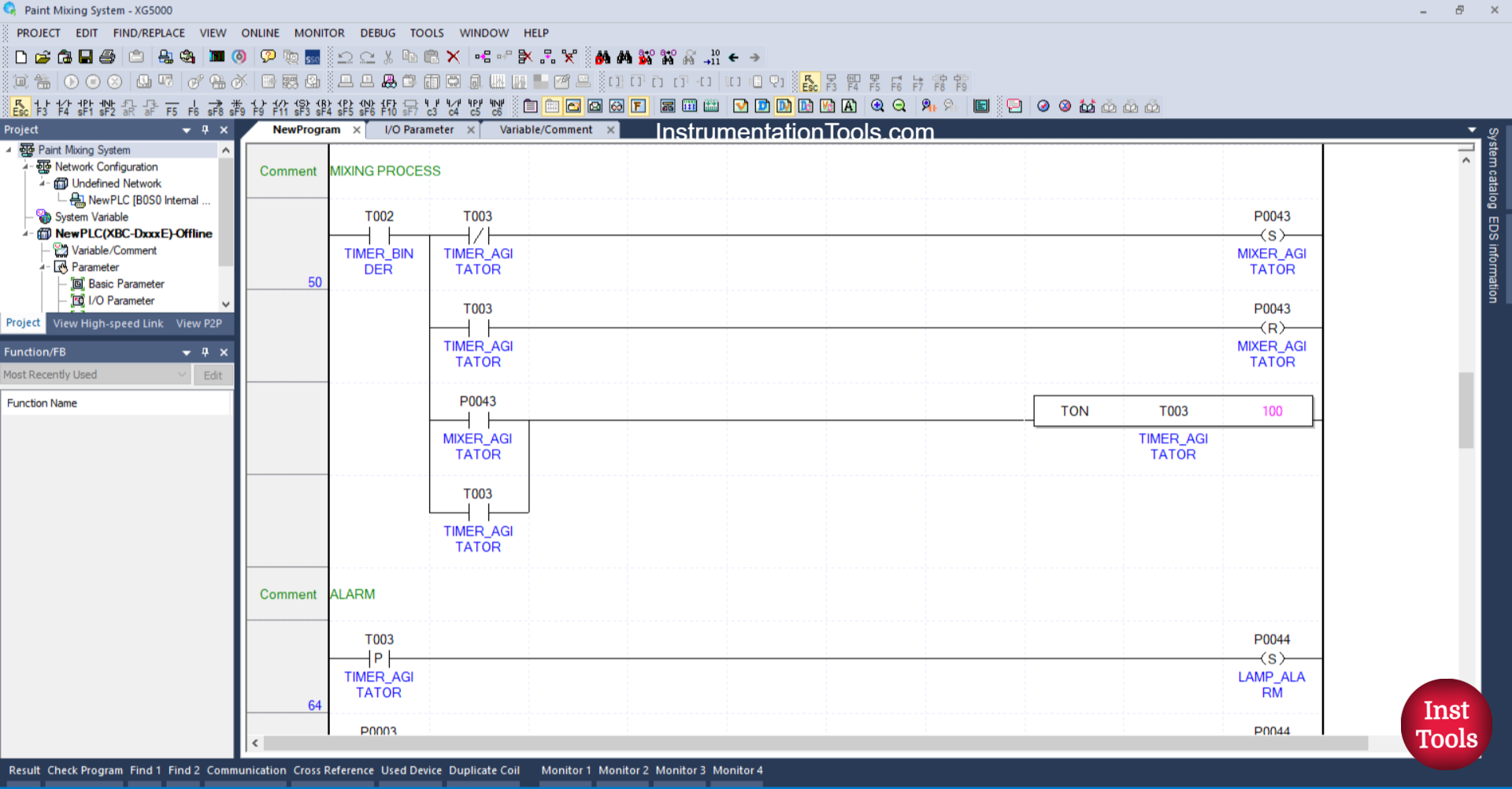PLC Control for Paint Ingredient Proportioning