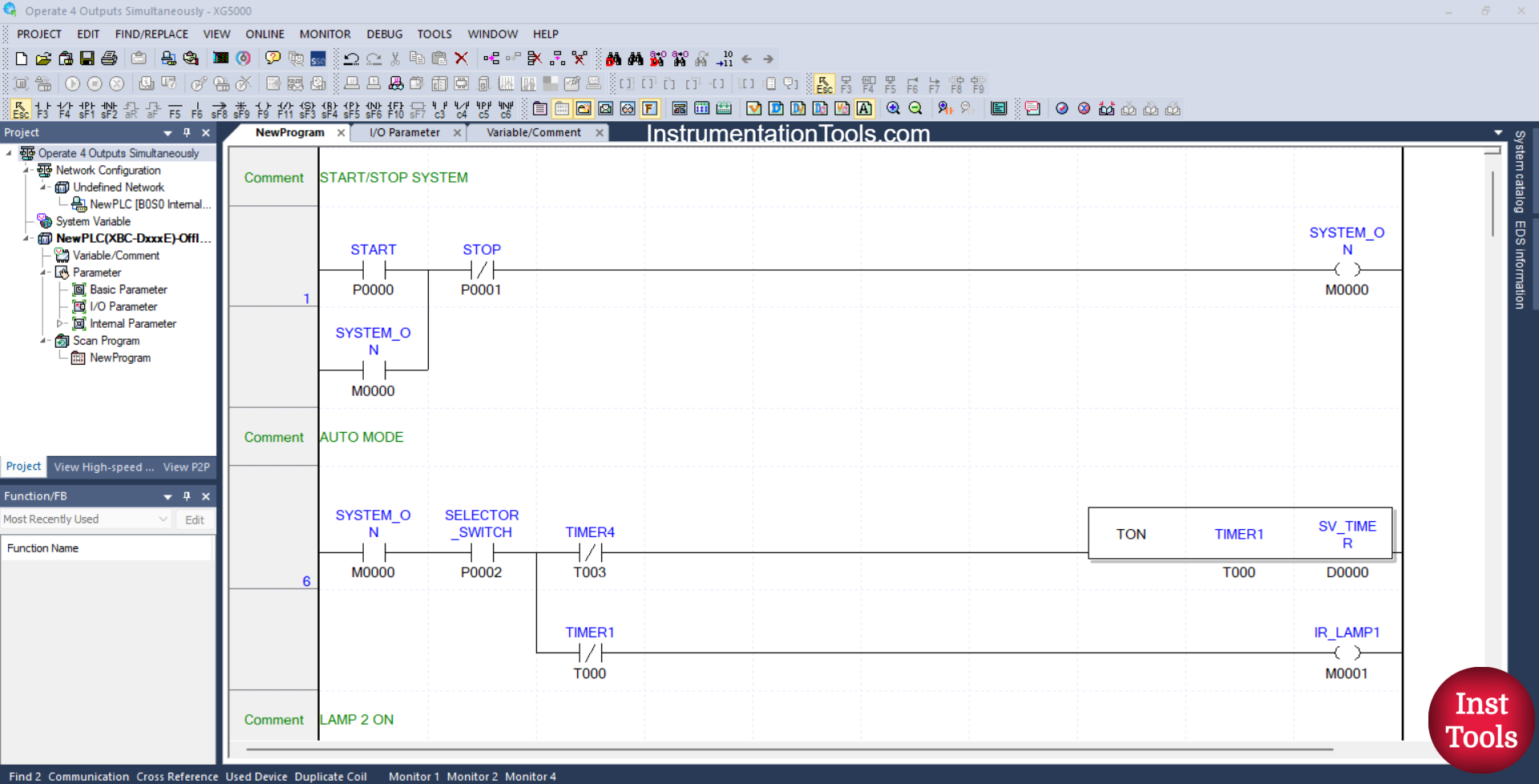 XGB PLC Program Example