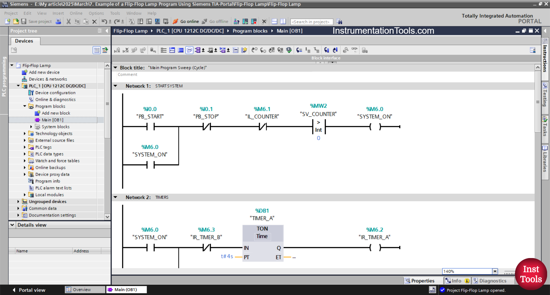 Alternately Lamp Control with Timer