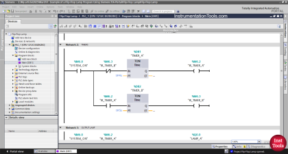 Lamp Turns ON OFF in Sequence