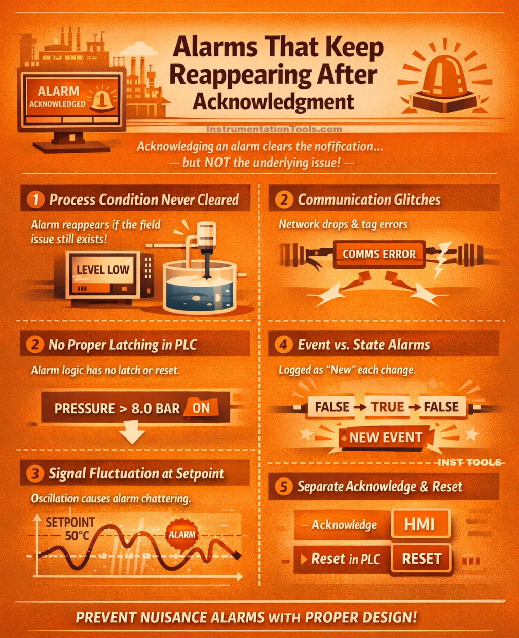 Alarms That Keep Reappearing Even After Acknowledgment