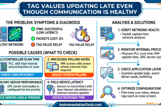 Tag Values Updating Late Even Though Communication is Healthy