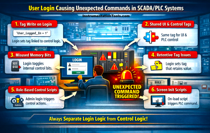 User Login Causing Unexpected Tag Write or Command Trigger