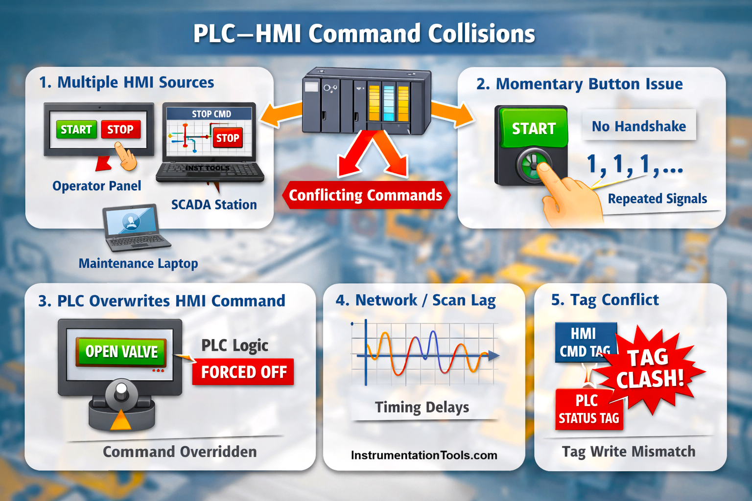 PLC HMI Command Collisions