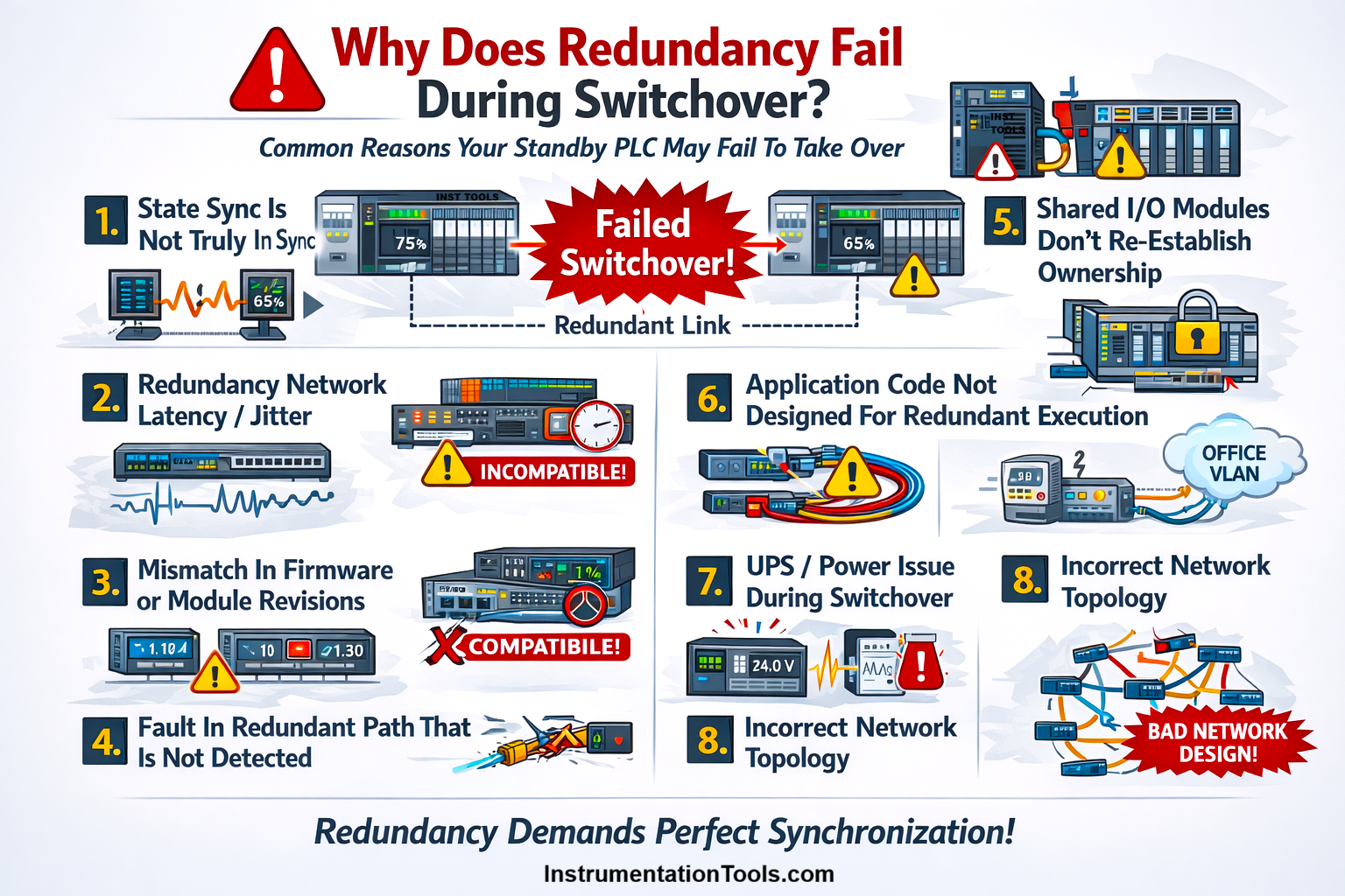 Why Does PLC Redundancy Fails During Switchover