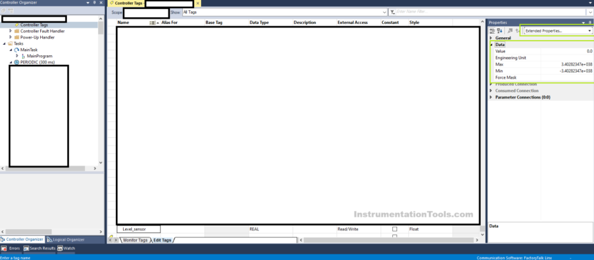 Extended Tag Properties in Studio 5000 Logix Designer