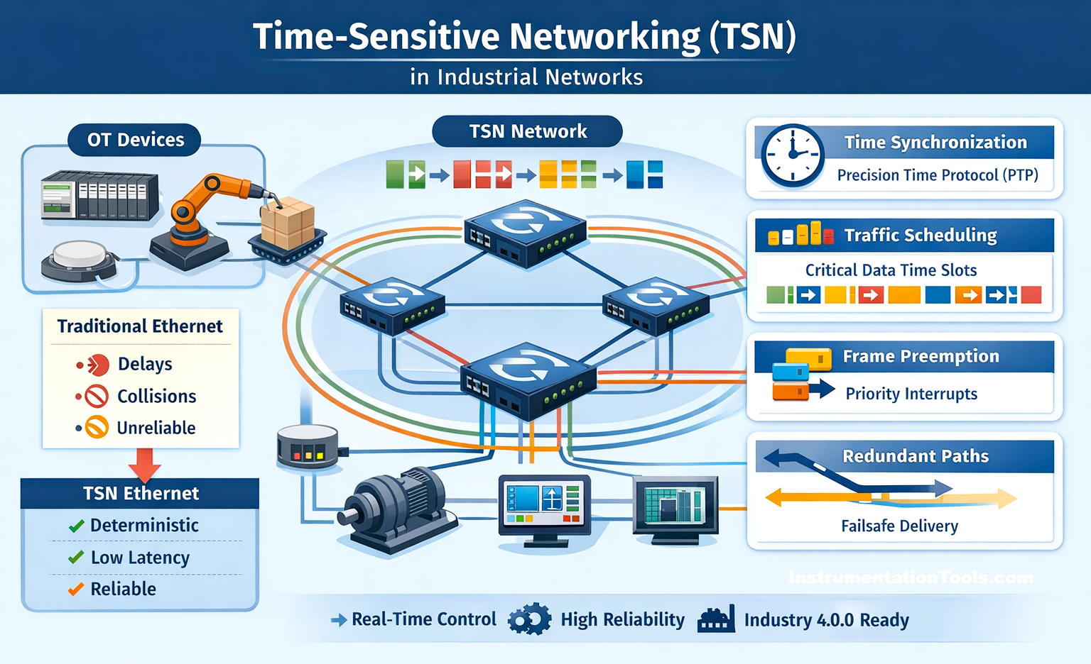 Time Sensitive Networking in Industrial Networks