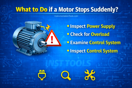 What are the possible causes of motor stopping suddenly