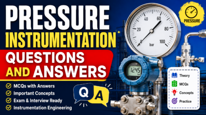 Pressure Instrumentation Questions and Answers