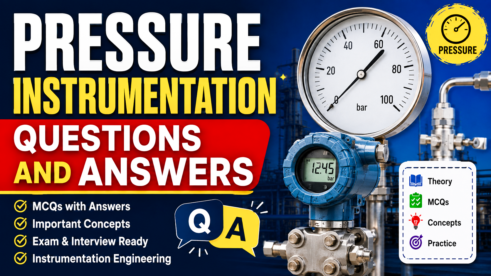Pressure Instrumentation Questions and Answers