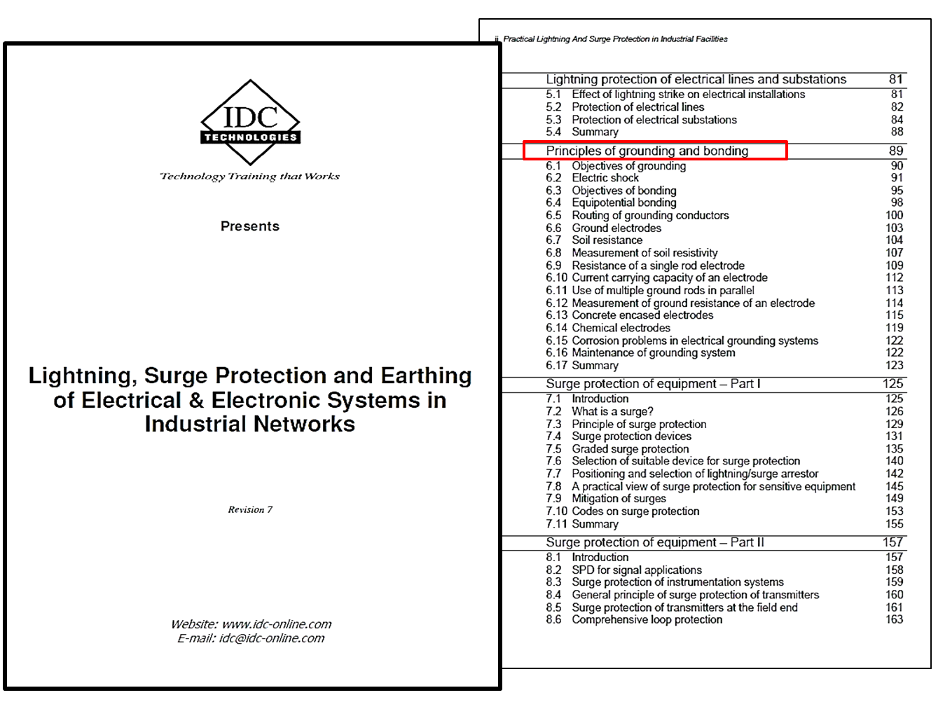 IDC Earthing grounding bonding practices ebook