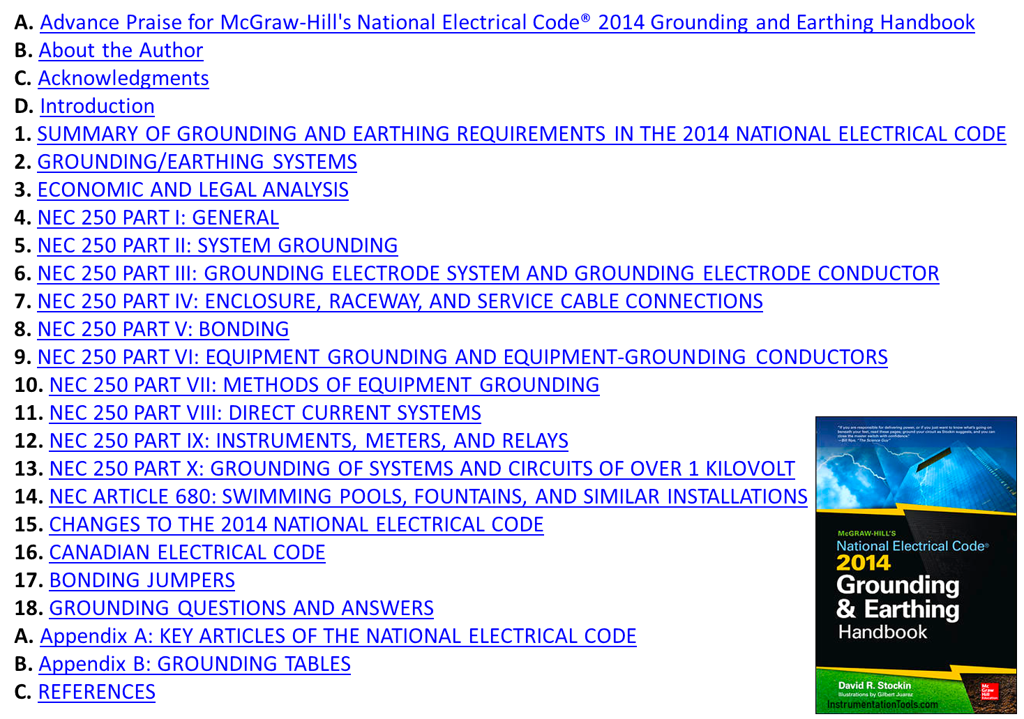 McGraw Hill’s book on Grounding and Earthing